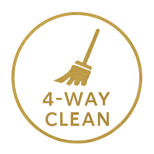 4-way clean icon for inspection-ready construction cleaning in Utah