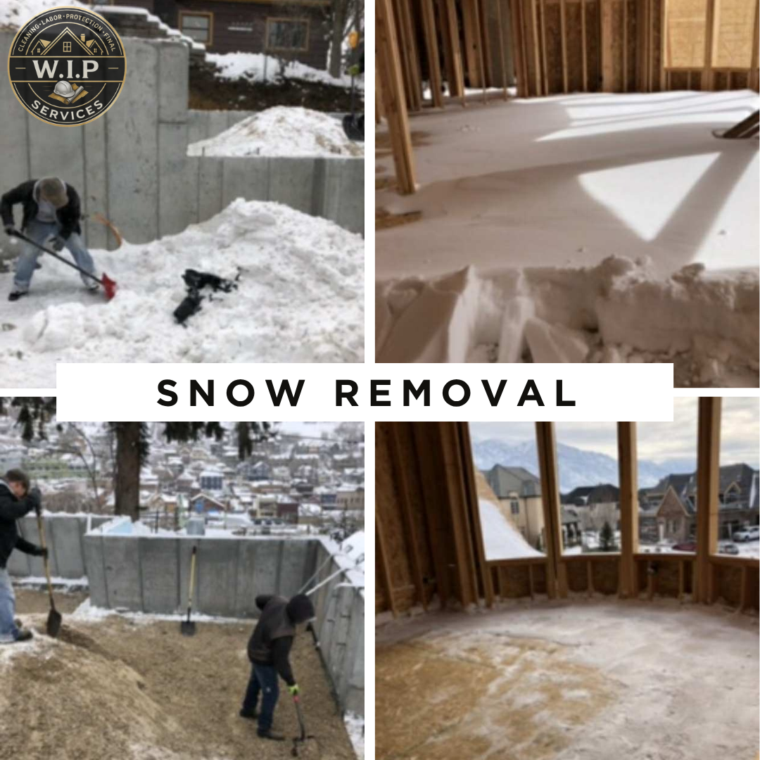 Snow Removal utah - W.I.P Services jobsite work in Utah