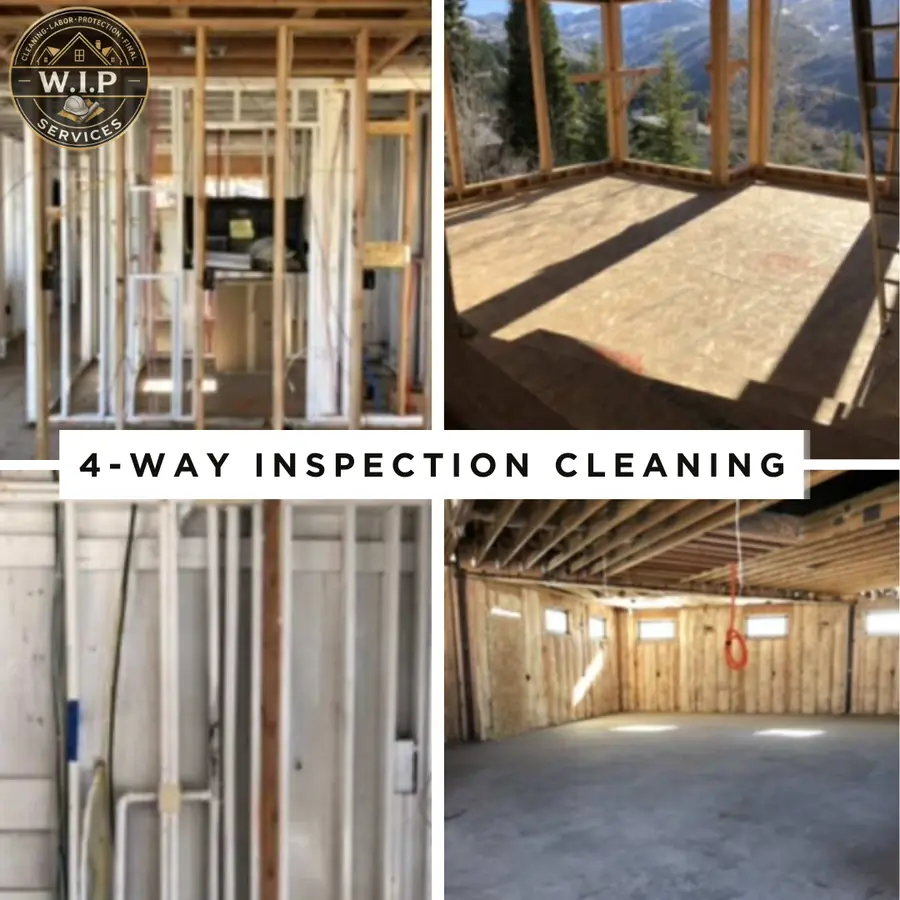 Framing and mechanical areas cleaned for a four-way inspection