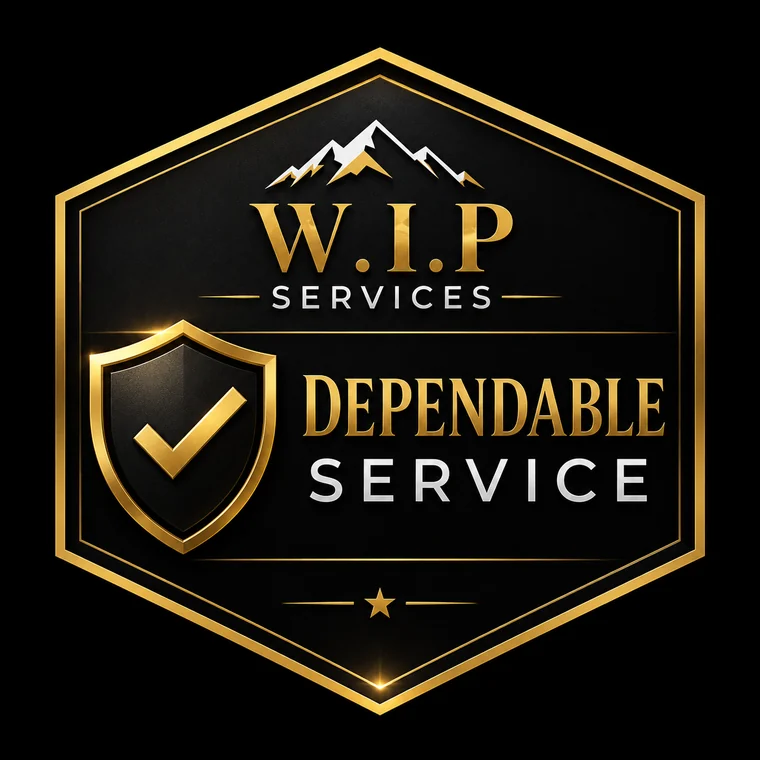 W.I.P Services badge: Dependable Service