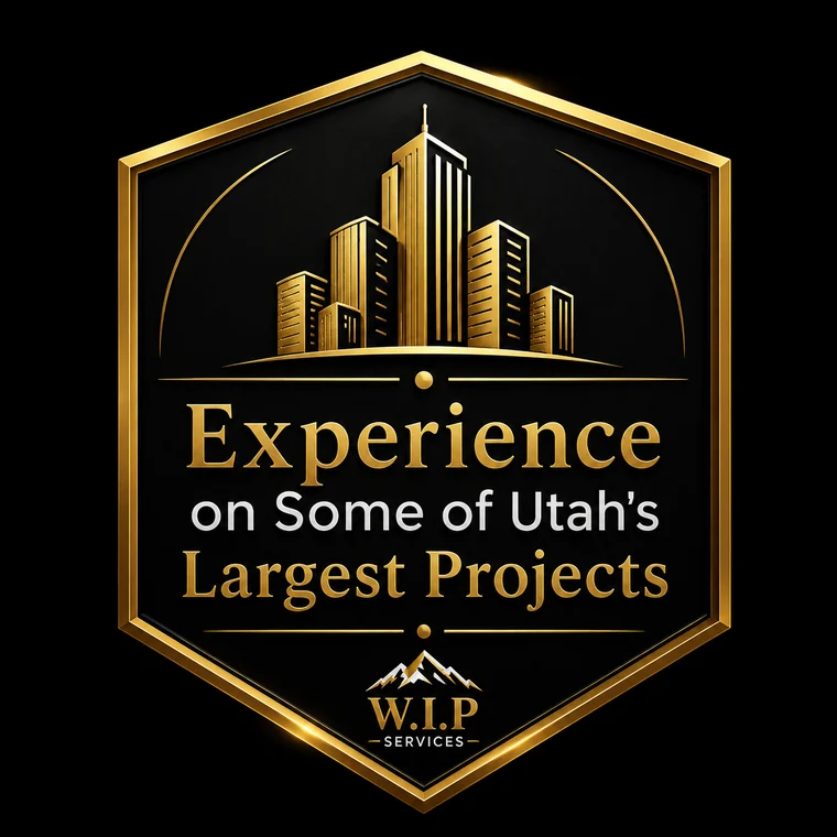 W.I.P Services badge: Experience on some of Utah's largest projects